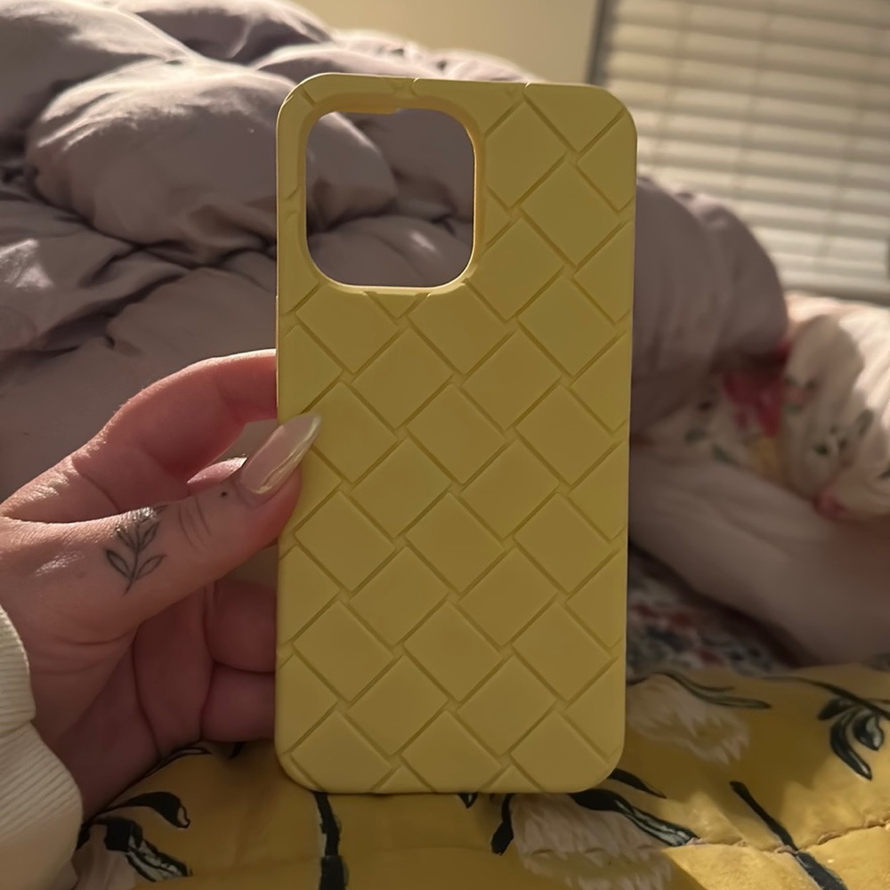 Yellow iPhone 14 Pro Max Bottega Veneta Phone Case